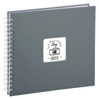 Hama Fine Art - Grigio - 100 fogli - 10 x 15 cm - Rilegatura a spirale - Carta - Nero