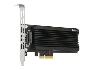 Icy Dock MB987M2P-B - PCIe - M.2 - Nero - Argento - Passivo - CE - RoHS - REACH - 32 Gbit/s