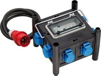 Brennenstuhl 1153690600 - 2 m - 7 presa(e) AC - Esterno - Plastica - Gomma - Nero - Blu - 400 V