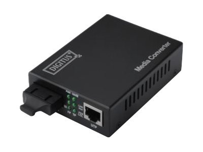 DIGITUS Convertitore Media Gigabit Ethernet - RJ45 / SC - 1000 Mbit/s - 1000Base-TX - 100Base-TX -