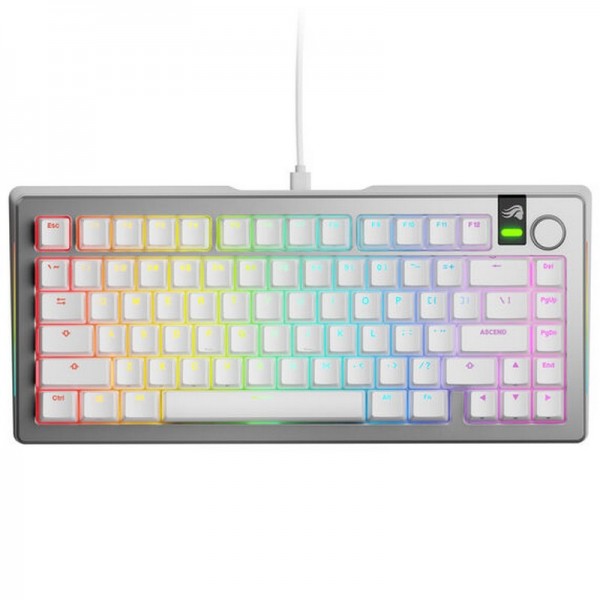 Glorious GMMK 3 Pro 75% Custom Gaming Tastiera Meccanica ANSI US Pre-Built con Switch Fox