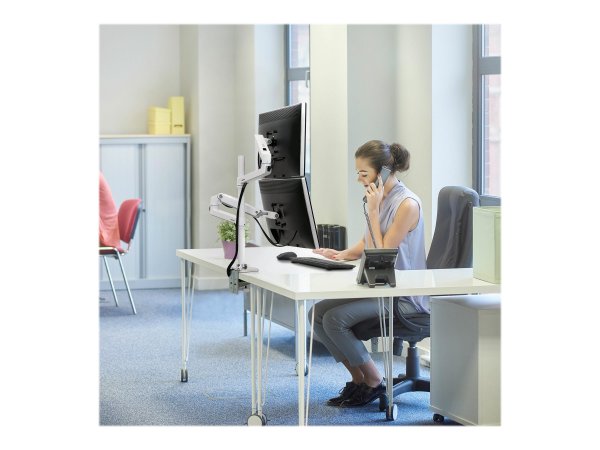 Ergotron LX Series LX Dual Stacking Arm - Morsa - 9,1 kg - 101,6 cm (40") - 100 x 100 mm - Regolazio