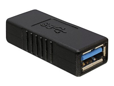 Delock USB 3.0-A Adapter - USB-A - USB-A - Nero