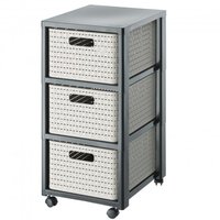 Rotho Country - Cappuccino - 3 cassetto/cassetti - Monocromatico - Rettangolare - 325 mm - 375 mm