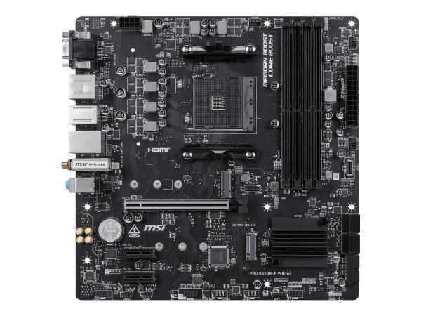 MSI PRO B550M-P WiFi6E - Motherboard - micro ATX - Socket AM4 - AMD B550 Chipsat... - Mainboard - AM