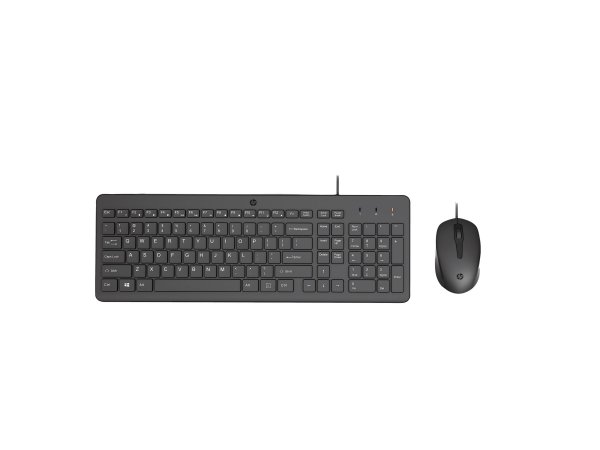 HP 150 Wired Mouse and Keyboard - Tastiera - 1600 dpi
