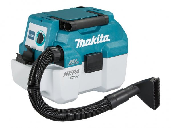 Makita DVC750LZX3 - Aspiratore a cilindro - Secco e bagnato - Senza sacchetto - 7,5 L - 76 dB - Nero