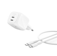 Belkin BoostCharge 50W Dual USB-C Charger W/-C Cable