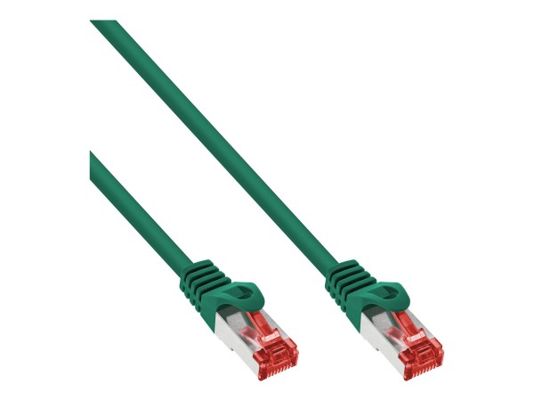 InLine Cavo patch - S/FTP (PiMf) - Cat.6 - 250MHz - PVC - rame - verde - 25m