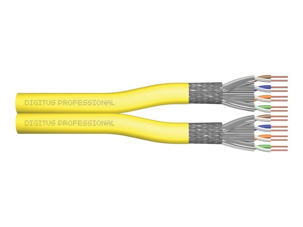DIGITUS CAT 7A S/FTP - cavo di installazione - 100 m - duplex - Dca-s1a d1 a1 - 100 m - Cat7a - Gial