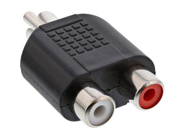 InLine Adattatore Audio RCA maschio a 2x RCA femmina - sdoppiatore - Y form