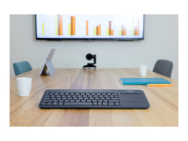 Logitech Wireless Touch Keyboard K400 Plus - Tastiera - QWERTZ