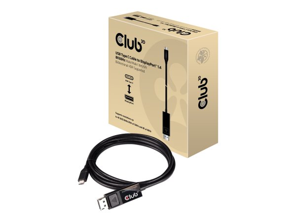 Club 3D CAC-1557 - 1,8 m - USB tipo-C - DisplayPort - Maschio - Maschio - Dritto