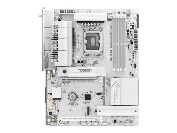 ASRock B860 Challenger WiFi White - Scheda madre - Intel Sockel 1851 (Core Ultra 100&200)