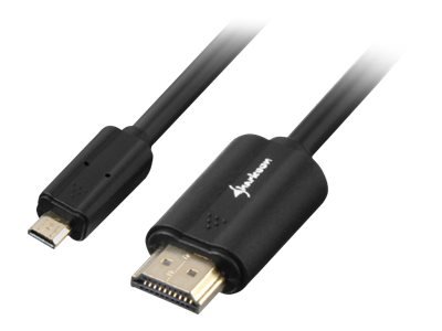 Sharkoon 1.5m - HDMI/Micro HDMI - 1,5 m - HDMI tipo A (Standard) - HDMI tipo D (Micro) - 4096 x 2160