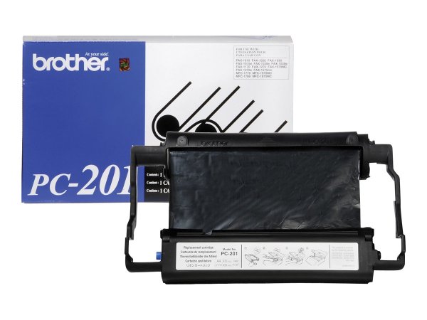 Brother PC-201 - Cartuccia fax + nastro - 420 pagine - Nero - Brother FAX-1010 - FAX-1020 - FAX-1030