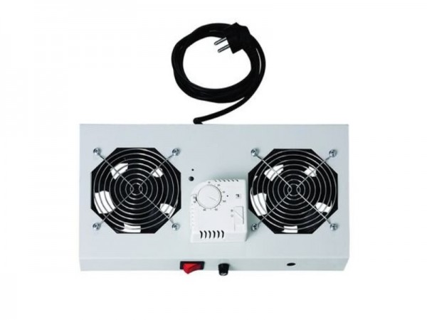DIGITUS Unità di ventilazione sul soffitto per alloggiamenti a parete da 483 mm (19") - 276 m³/h - G