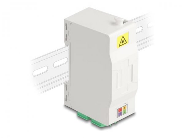 Delock LWL Anschlussdose für Hutschiene mit Spleißhalter - Fibra multimodale - Doppio