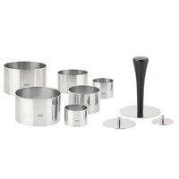 GEFU Formidable - Tortenring - Rund - 3 cm - 4 - 5 - 6 Stueck e
