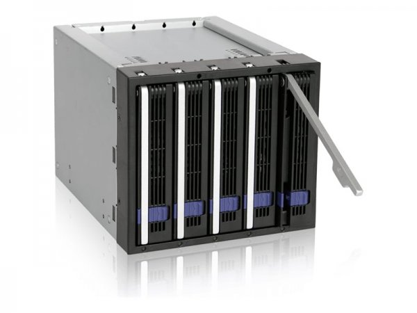 Icy Dock MB155SP-B - Nero - 1 ventola(e) - 6 Gbit/s - 146,4 mm - 200,4 mm - 125 mm