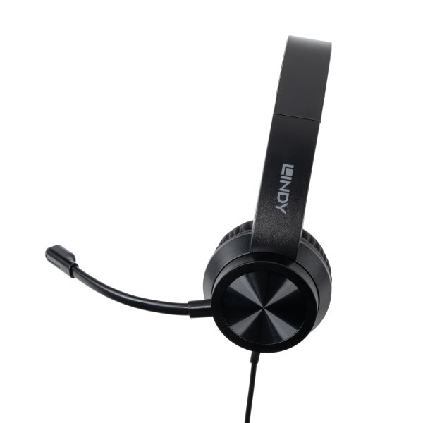 Lindy USB-C Office Headset with USB A to C Adapter - Cuffia - 20 KHz