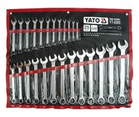 Yato YT-0365 - 6,7,8,9,10,11,12,13,14,15,16,17,18,19,20,21,22,24,25,27,30,32 mm - Cromo - Acciaio al