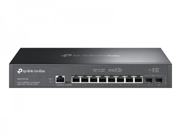 TP-LINK Omada SG3210X-M2 - Gestito - L2+ - 2.5G Ethernet (100/1000/2500) - Montaggio rack - 1U