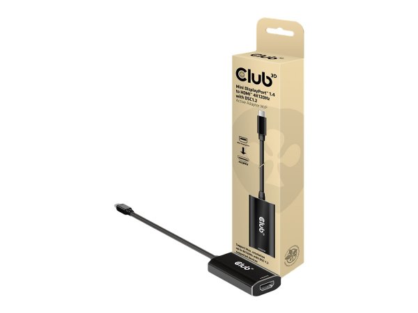 Club 3D CAC-1186 - Adapterkabel - Mini DisplayPort männlich zu HDMI weiblich - 15 cm - aktiv, unidir