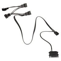 Kolink 1-4 PWM Lüfter Splitterkabel - 35 cm geflochten schwarz