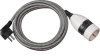 Brennenstuhl 1161830 - 3 m - 1 presa(e) AC - Interno - IP20 - Plastica - Cloruro di polivinile (PVC)