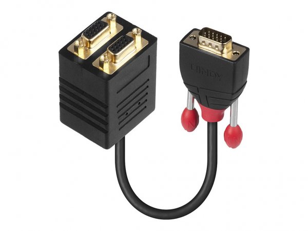 Lindy 41214 - 0,18 m - VGA (D-Sub) - VGA (D-Sub) - Nero - Maschio/Femmina