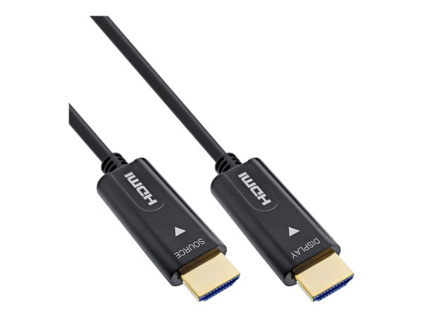 InLine Cavo HDMI AOC - High Speed HDMI with Ethernet - 4K/60Hz - M/M 40m