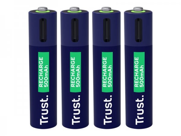 Trust USB-C rechargeable batteries 4P - AAA - Litio