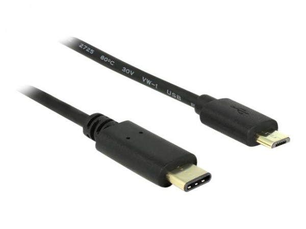 Delock 83334 - USB 2.0 Kabel C Stecker auf Micro B Stecker - Cavo - Digitale/dati