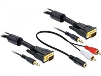 Delock VGA-Kabel - HD-15 VGA Stereo Mini-Klinkenstecker M zu - Cavo - Audio/multimedia