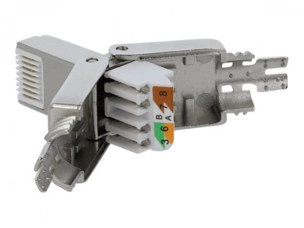 Delock Netzwerkanschluss - RJ-45 (M) - STP - DeLOCK 86476. Stecker: RJ-45 - Produktfarbe: Grau