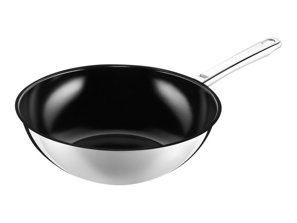 Silit 21.3726.3753 - Rotondo - Wok/padella per cottura al salto - Acciaio inossidabile - Acciaio ino