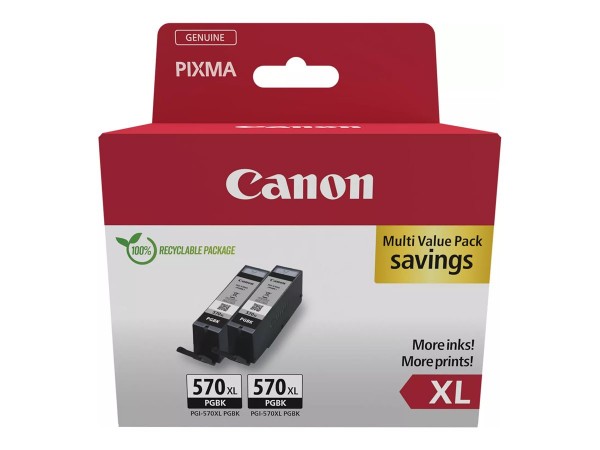Canon 0318C010 - Resa elevata (XL) - Nero - 2 pz - Doppia confezione