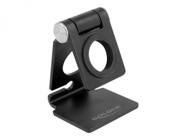 Delock Supporto per smartwatch regolabile nero - Orologio intelligente - Supporto attivo - Scrivania