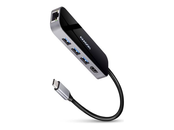 AXAGON HMC-6GL - Cablato - USB 3.2 Gen 1 (3.1 Gen 1) Type-C - 100 W - 1.4/2.3 - 10,100,1000 Mbit/s -