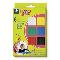 STAEDTLER FIMO 8032001 - Argilla da modellare - Nero - Blu - Verde - Rosso - Bianco - Giallo - Bambi