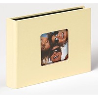 Walther Mini slip-in Fun - Crema - 36 fogli - 10 x 15 - Rilegatura a punto sella - Carta - Nero