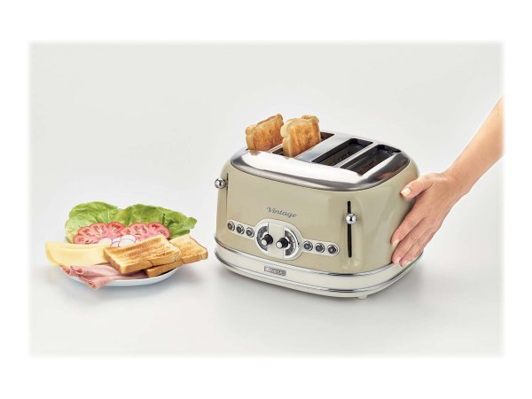 Ariete 0156/03 - 4 fetta/e - Beige - Pulsanti - 1600 W - 319 mm - 205 mm
