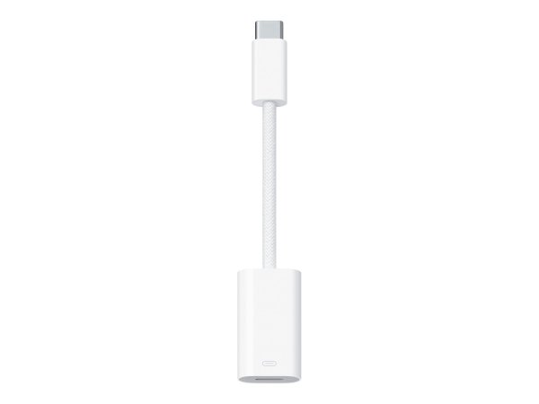 Apple Adattatore da USB-C a lightning - USB tipo-C - Lightning - Maschio - Femmina - Bianco - Dritto