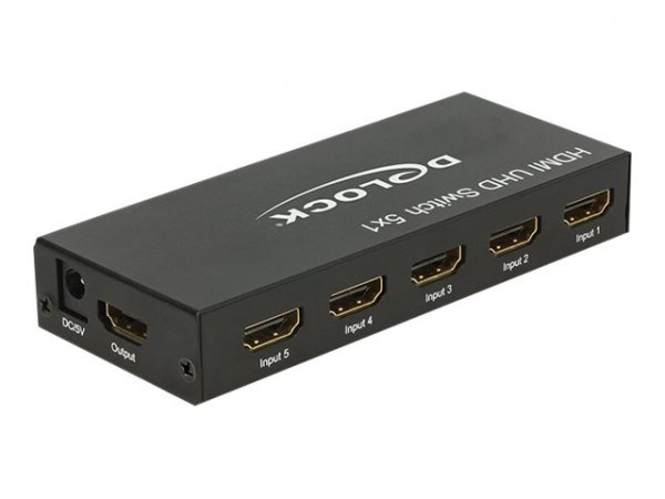 Delock 18685 - HDMI - Metallo - Nero - 18 Gbit/s - 600 MHz - 3840 x 2160 Pixel