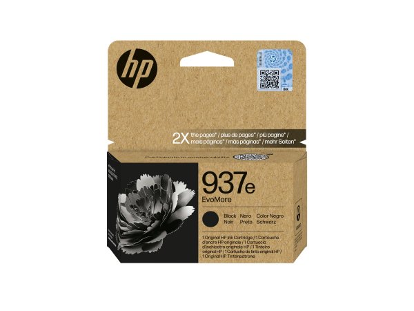 HP 937e EvoMore Black Original Ink Cartridge - Originale - Cartuccia di inchiostro