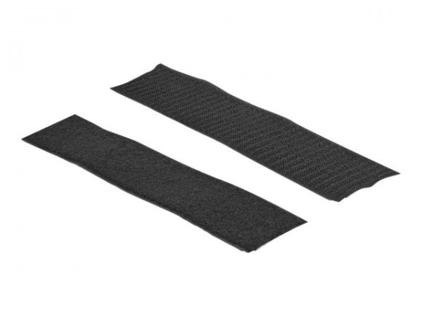 Delock Nastro a strappo autoadesivo con chiusura a strappo L 1 m x P 50 mm nero - Plastica - Nero -