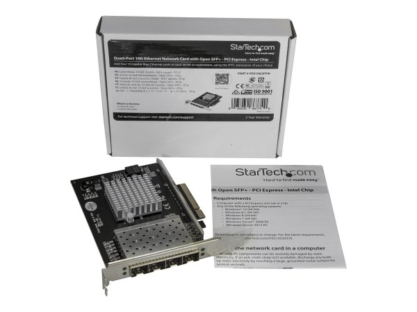 StarTech.com Scheda di Rete per Server SFP+ a Quattro Porte - PCI Express - Chip Intel XL710 - Inter