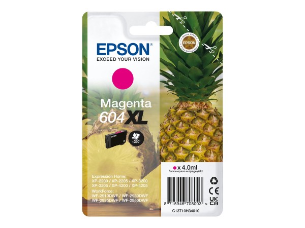 Epson 604XL Original-Druckerpatrone magenta - Epson 604XL. Tintenpatronenkapazität: Hohe (XL-) Ausbe