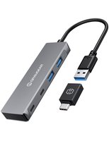 GrauGear G-HUB2A2C-AC - USB 3.2 Gen 1 (3.1 Gen 1) Type-A + Type-C - USB 3.2 Gen 1 (3.1 Gen 1) Type-A